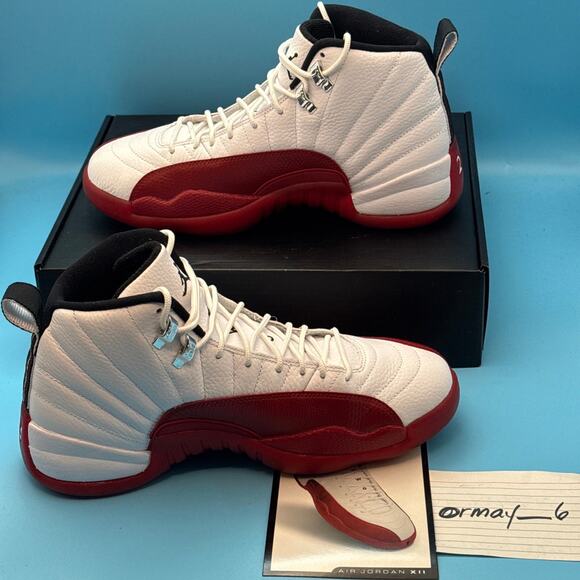 Air Jordan Retro 12 2009 White Varsity Red m8.5 main image 7